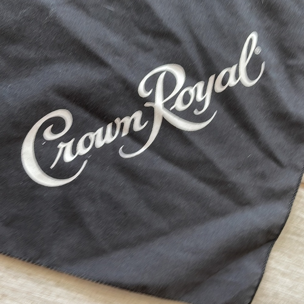 Vintage Arizona Bike Week Crown Royal Cuervo Black Captain Morgan Bandanna Black - Picture 3 of 6